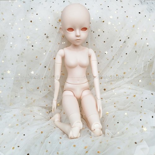 4分BJD娃娃练妆素头身26关节