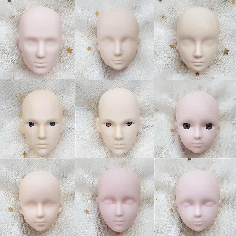 心怡娃娃练妆头手绘改妆练习画眼