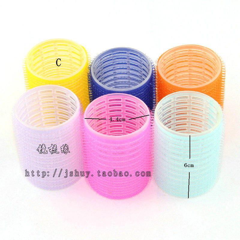 尼龙自粘卷发器魔术粘梨花头