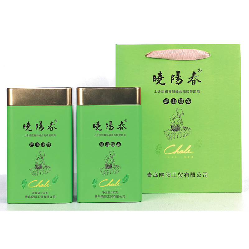 崂山绿茶2023新茶礼盒散茶山东青岛特产高山云雾日照足500g