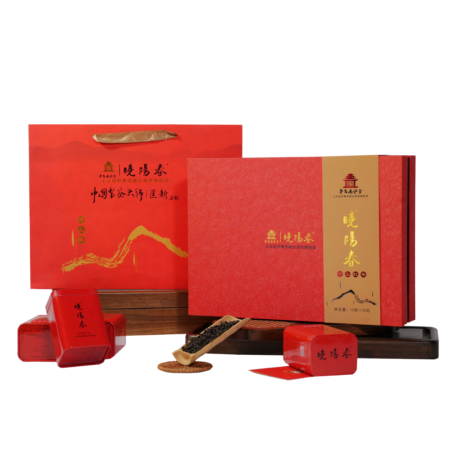 嶗山紅茶禮盒裝2025新茶特級蜜香日照充足青島嶗山特產(chǎn)10克*25包