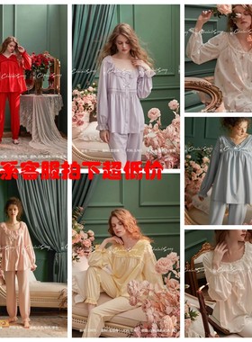 尘熙女宝丽棉宫廷风家居服可外穿