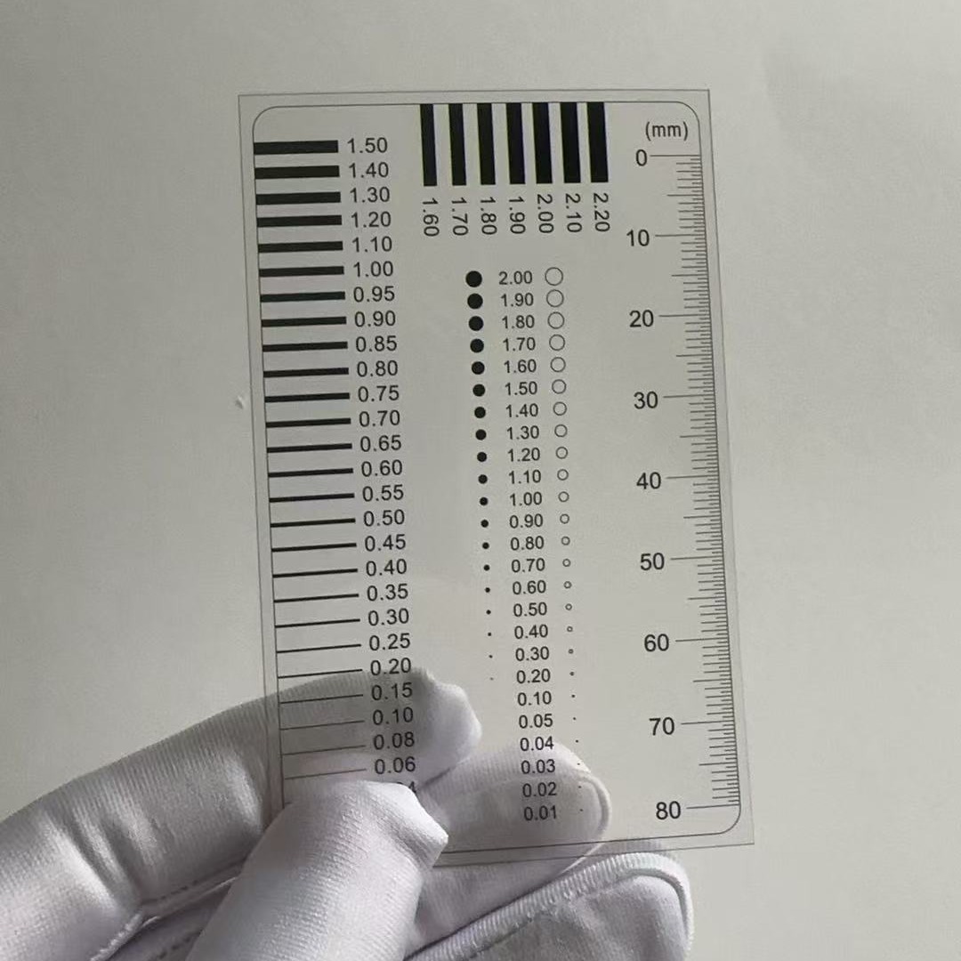胸卡量规 菲林尺 点规 线规 污点裂缝对比卡 刮痕 透明尺