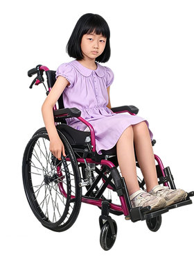 晶伴侣儿童轮椅铝合金不生锈