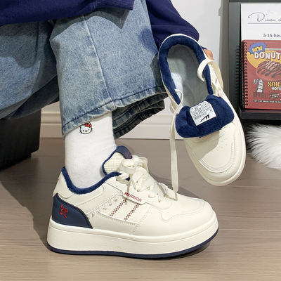 回力棉鞋子女鞋加绒保暖二棉板鞋