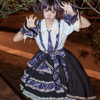 【 In Stock 】 Original lolita Red Moon Performance Costume Set by Leopard Cat, Lolita dress, Performance Idol thumbnail 3