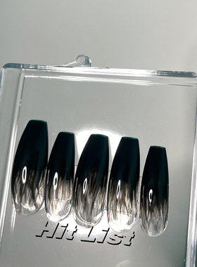 HitList原创暗黑毒液穿戴式美甲欧美酷Girll定制小红书彩妆指甲贴