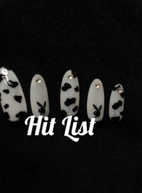 独家原创设计辣妹假指甲贴片持久定制可奶可酷乳白奶牛彩妆美甲