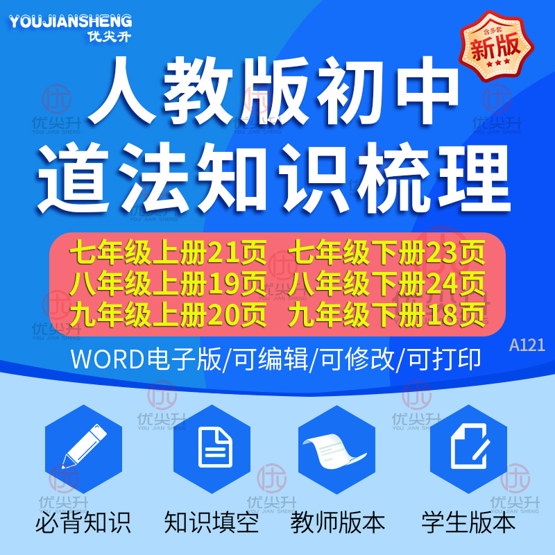 2025年秋季新版人教版统编版初中道德与法治单元章节知识总结必背