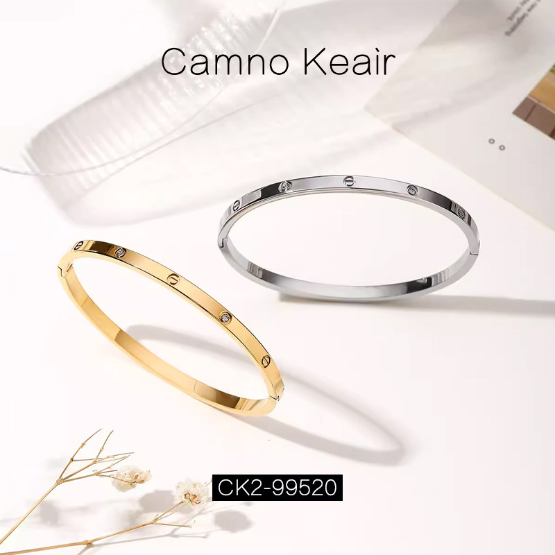 【七夕送礼】Camno Keair手镯女钛钢CK2-99520不掉色手环镶钻手饰