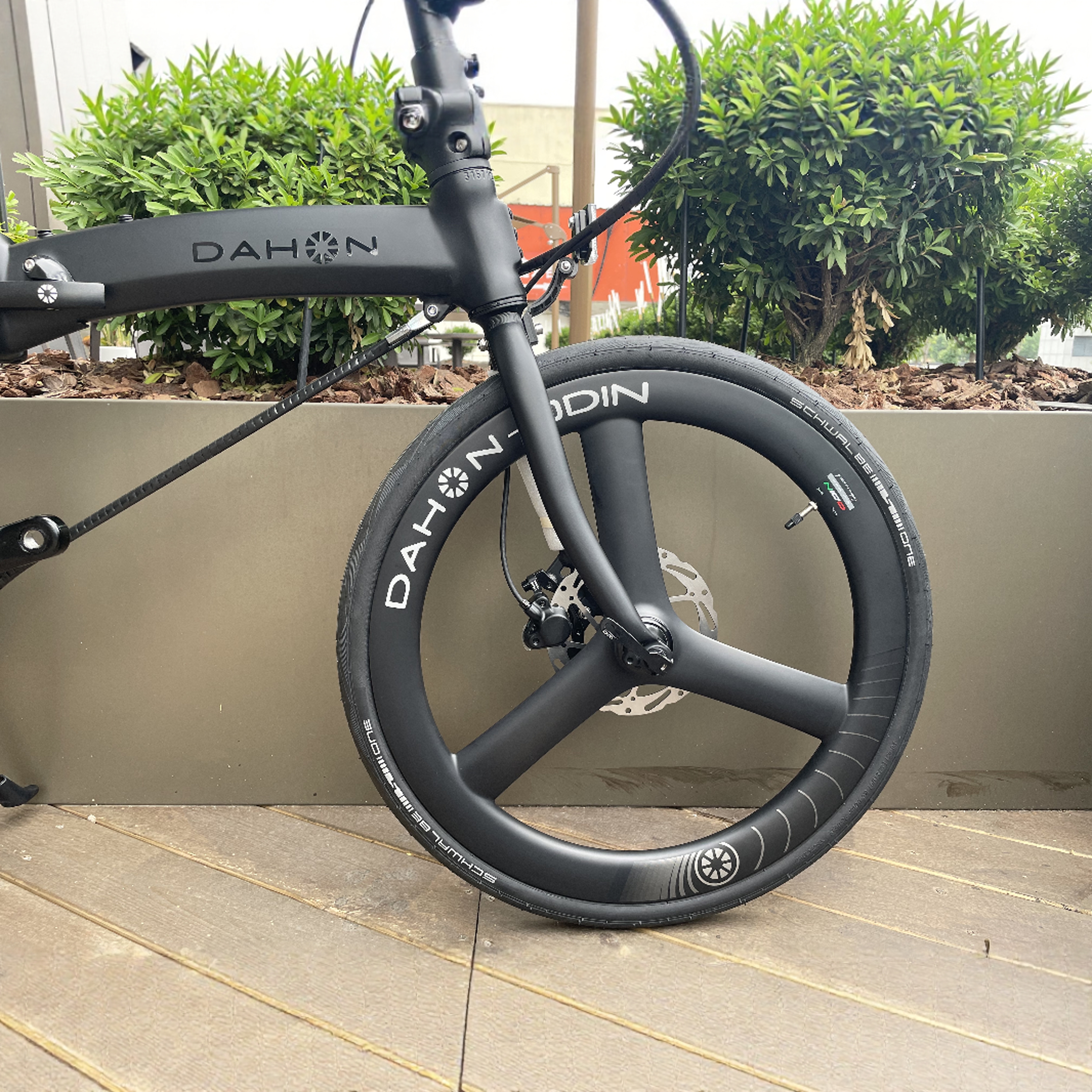 DAHON大行三刀轮组451碳纤维20寸碳圈一体轮折叠车奥丁406碳轮