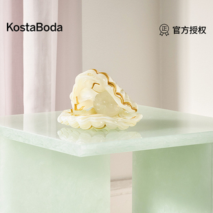 瑞典Kosta boda创意水晶珍珠贝壳艺术摆件家居客厅送礼 新品