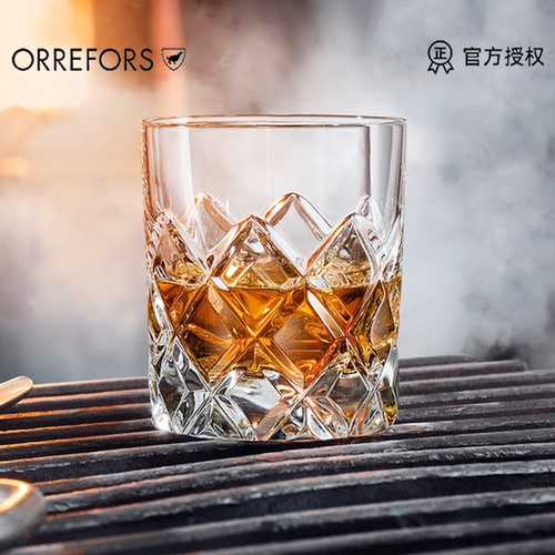 瑞典进口手工吹制水晶玻璃洋酒杯