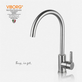 域堡 实心304不锈钢水龙头厨房龙头菜盆水槽防溅冷热水龙头重磅