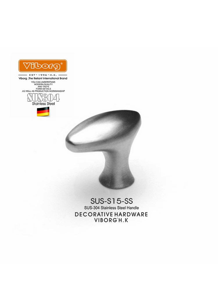 维堡固体304不锈钢精密铸造家具单孔小手柄抽屉手柄S15