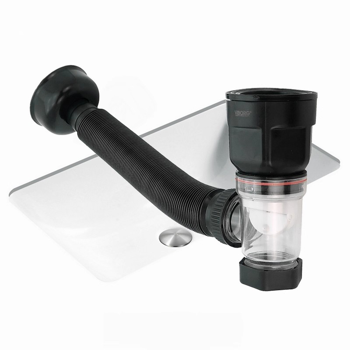 VIBORG面盆去水带防臭排水软管