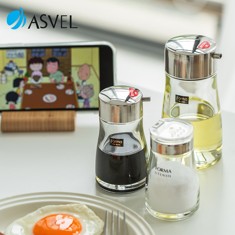 日本asvel油壶不挂油调料瓶家用图片