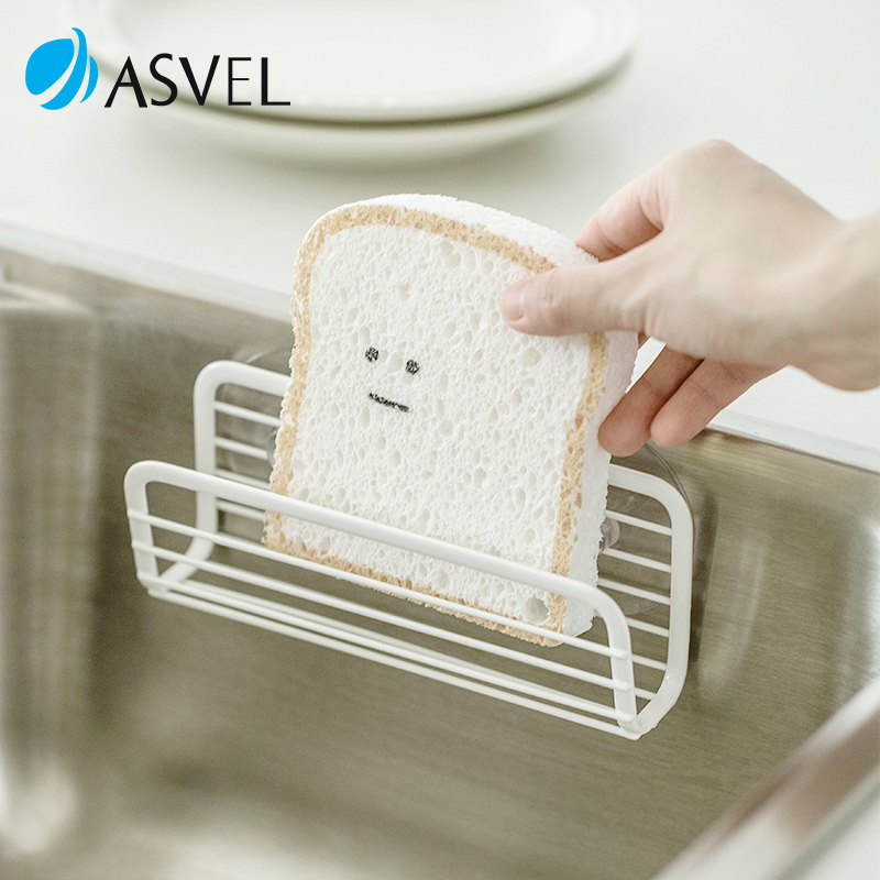 日本asvel免打孔水槽置物沥水架