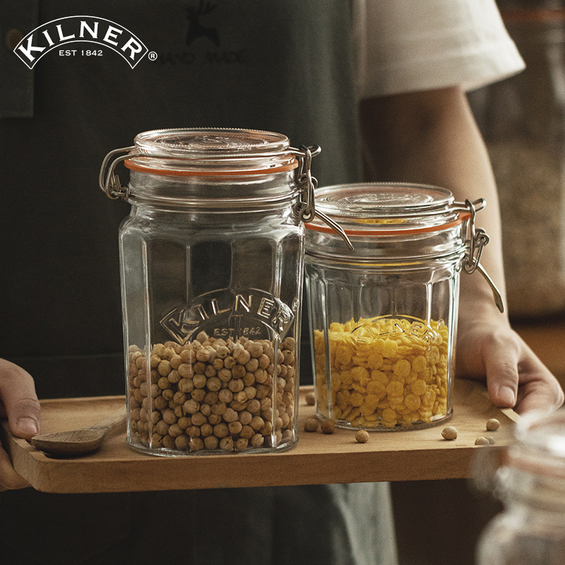 密封罐英国kilner五谷杂粮收纳盒家用储物罐干货保存瓶粮食玻璃罐