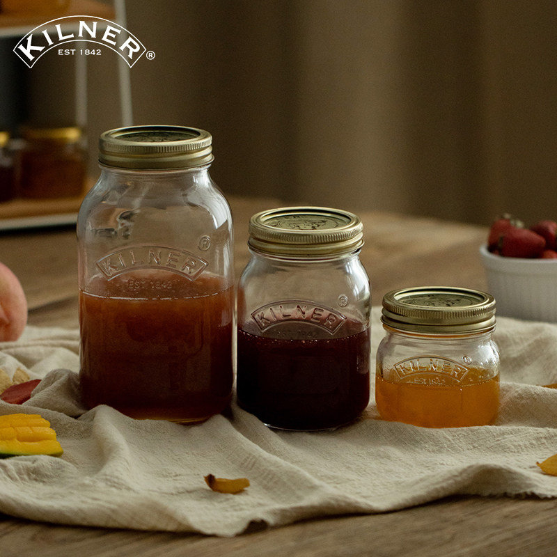 果酱瓶英国kilner燕窝分装收纳蜂蜜玻璃瓶子食品级辣椒储物密封罐
