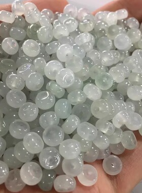 diy翡翠冰种a货手串挂件绳算盘珠