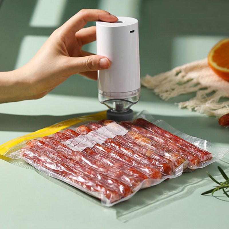 迷你便携真空机食品压缩保鲜袋电动USB充电抽气泵家用小型无线泵