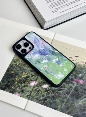 野草 | So so Lab | 适用于苹果16·iPhone16·iPhone15promax·iPhone14/12/13手机 | 小众艺术晶瓷手机壳