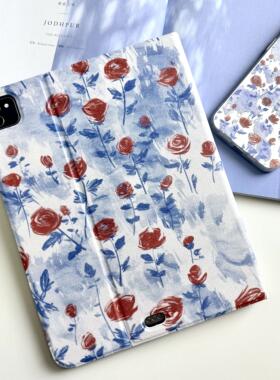 玫瑰诗篇 | So so Lab | 适用ipadpro保护壳ipad10保护套ipadair6/5带笔槽mini6/5/4/3/2全包苹果平板2024