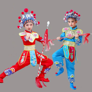 出租儿童说唱脸谱戏剧演出京剧戏曲豫剧刀马旦戏服全套武生花木兰