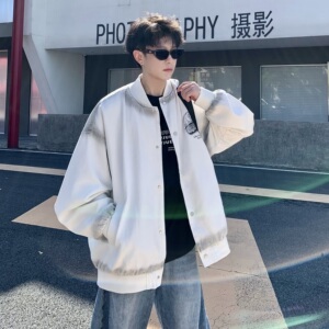 709-JK22-P115 单人 春季新款棒球领牛仔夹克图片