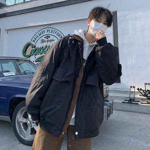709-JK900-P110  春季宽松美式飞行员夹克工装休闲外套大码男图片