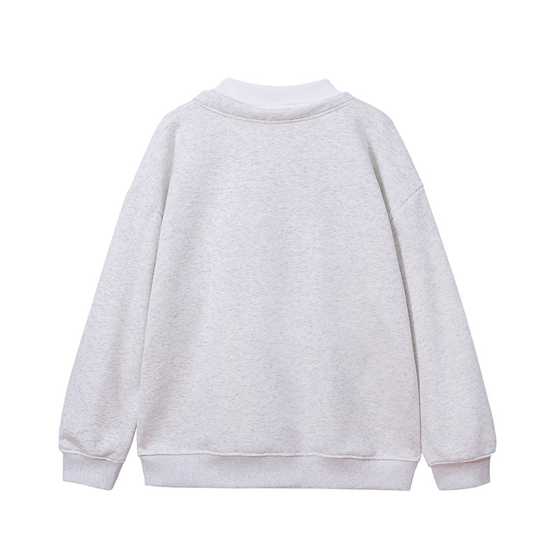 709-W02-P50白底秋季新款阔版纯色假两件卫衣,男装卫衣,星座709