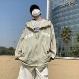 709-F193-P70单人夏季蝙蝠袖连帽防晒衣男户外旅游速干小众，男装防晒衣，星座709