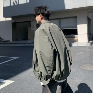 709-JK35-P120 单人 春季新款 纯色衬衫领夹克图片