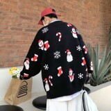 709-MY51-P90春秋毛衣圣诞老人针织套头圆领大码卫衣男单人，男装针织衫/毛衣，星座709