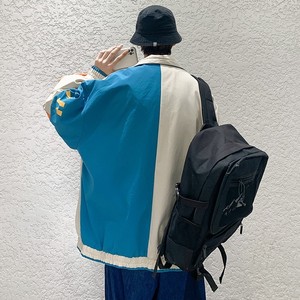 709-JK97-P80 原创港风夹克拼色开衫潮流休闲百搭外套简约单人图片