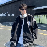 709-JK22-P115单人秋季新款棒球领牛仔夹克，男装夹克，星座709