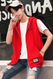 709-W16-P35春季单人马甲背心外套连帽修身男女学生班服大码，男装背心/马甲，星座709