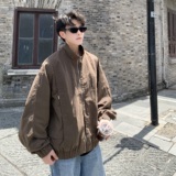709-JK33-P135单人春季新款宽松休闲纯色夹克，男装夹克，星座709