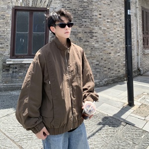 709-JK33-P135 单人 春季新款 宽松休闲纯色夹克，男装夹克，星座709