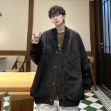 709-JK921-P105美式V领飞行员夹克秋季情侣小众设计感外套男，男装夹克，星座709