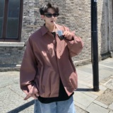 709-JK35-P120单人春季新款纯色衬衫领夹克，男装夹克，星座709