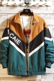 709-JK203-P65港风长袖拼色夹克开衫外套学生百搭运动服潮挂拍，男装夹克，星座709