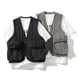 709-MJ91-P70白底新款日系复古马甲夏季男女无袖背心外搭，男装背心/马甲，星座709