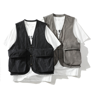 709-MJ91-P70 白底 新款 日系复古马甲夏季男女无袖背心外搭，男装背心/马甲，星座709