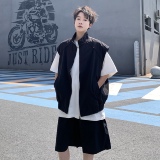 709-TZ18-P110单人夏季新款简约休闲马甲套装，男装休闲套装，星座709