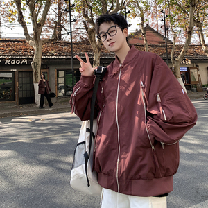 709-JK02-P115 春季上新美式链领棒球服夹克设计感百搭外套男，男装夹克，星座709