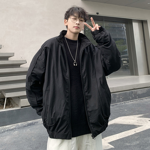 709-MY1631-P145 冬季立领美式短款痞帅飞行员夹克棉衣加绒加厚男图片