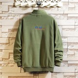 709-W517-P60春秋简约摇粒绒绣字套头上衣百搭休闲卫衣外套挂拍，女装短外套，星座709