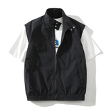 709-MJ95-P55白底春季新款休闲百搭防晒马甲，男装防晒衣，星座709